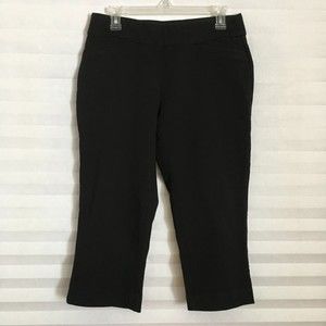 Croft&Barrow Women Pant Sz 8P Regular Cotton Blend The Effortless Stretch Capri